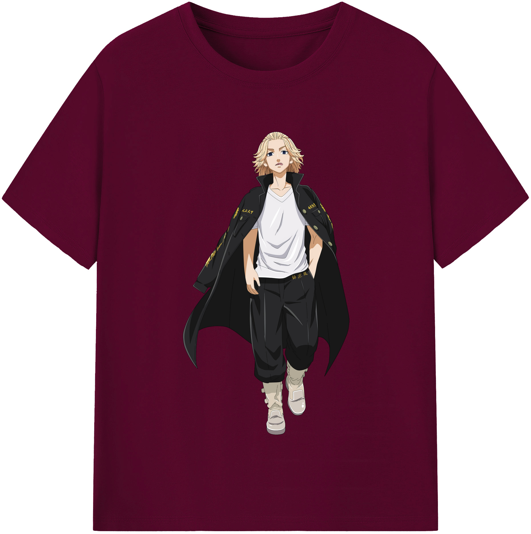 （画像用） 東京リベンジャーズ Tokyo Revengers レディースカジュアルプリントTシャツ（綿100％）